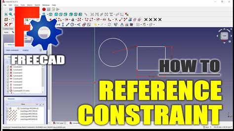 I needed to access all size constraints visually in the tree view. . Freecad reference constraint